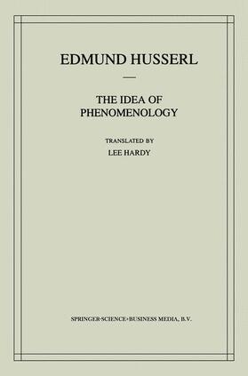 Husserl |  The Idea of Phenomenology | Buch |  Sack Fachmedien
