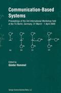 Hommel |  Communication-Based Systems | Buch |  Sack Fachmedien