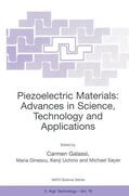 Galassi / Sayer / Dinescu |  Piezoelectric Materials: Advances in Science, Technology and Applications | Buch |  Sack Fachmedien