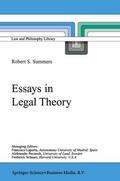 Summers |  Essays in Legal Theory | Buch |  Sack Fachmedien