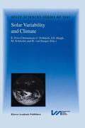 Friis-Christensen / Fröhlich / von Steiger |  Solar Variability and Climate | Buch |  Sack Fachmedien