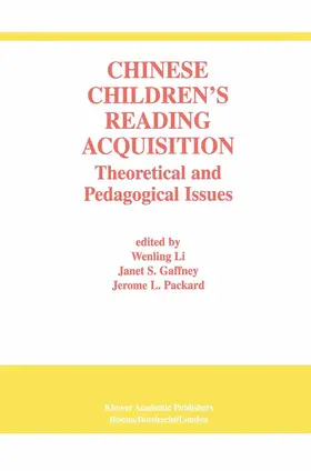 Packard / Gaffney |  Chinese Children's Reading Acquisition | Buch |  Sack Fachmedien