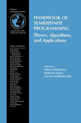 Wolkowicz / Vandenberghe / Saigal |  Handbook of Semidefinite Programming | Buch |  Sack Fachmedien