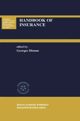 Dionne |  Handbook of Insurance | Buch |  Sack Fachmedien