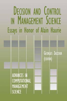 Zaccour | Decision & Control in Management Science | Buch | 978-0-7923-7937-9 | sack.de
