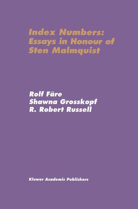 Färe / Russell / Grosskopf | Index Numbers: Essays in Honour of Sten Malmquist | Buch | 978-0-7923-8050-4 | sack.de