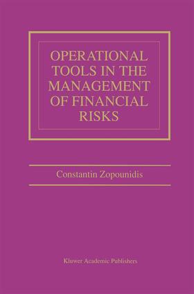 Zopounidis | Operational Tools in the Management of Financial Risks | Buch | sack.de