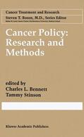 Bennett / Stinson |  Cancer Policy: Research and Methods | Buch |  Sack Fachmedien
