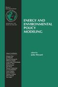 Weyant |  Energy and Environmental Policy Modeling | Buch |  Sack Fachmedien