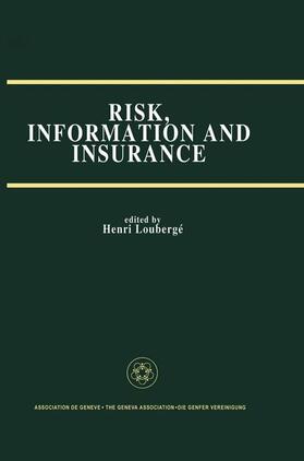 Loubergé | Risk, Information and Insurance | Buch | 978-0-7923-9041-1 | sack.de
