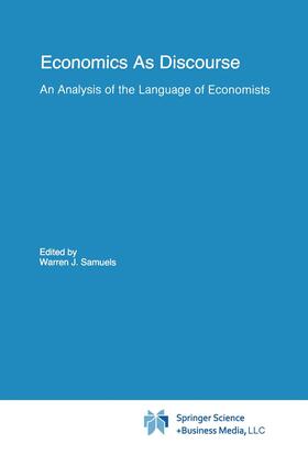 Samuels | Economics As Discourse | Buch | 978-0-7923-9046-6 | sack.de