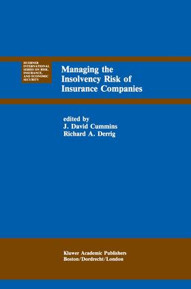 Derrig / Cummins | Managing the Insolvency Risk of Insurance Companies | Buch | 978-0-7923-9152-4 | sack.de