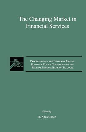 Gilbert | The Changing Market in Financial Services | Buch | 978-0-7923-9185-2 | sack.de