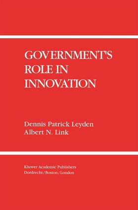 Leyden / Link | Government's Role in Innovation | Buch | 978-0-7923-9261-3 | sack.de