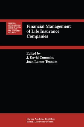 Lamm-Tennant / Cummins | Financial Management of Life Insurance Companies | Buch | 978-0-7923-9354-2 | sack.de