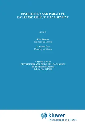 Özsu / Bertino |  Distributed and Parallel Database Object Management | Buch |  Sack Fachmedien