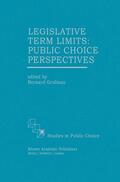 Grofman |  Legislative Term Limits: Public Choice Perspectives | Buch |  Sack Fachmedien