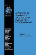 Greenberg / Gal |  Advances in Sensitivity Analysis and Parametric Programming | Buch |  Sack Fachmedien
