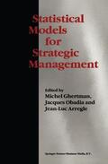 Ghertman / Arregle / Obadia |  Statistical Models for Strategic Management | Buch |  Sack Fachmedien