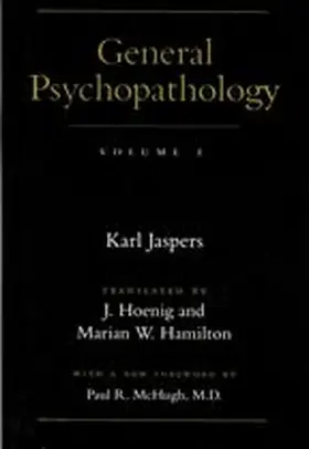 Jaspers |  General Psychopathology | Buch |  Sack Fachmedien