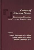 Whitehouse / Maurer / Ballenger |  Concepts of Alzheimer Disease: Biological, Clinical, and Cultural Perspectives | Buch |  Sack Fachmedien