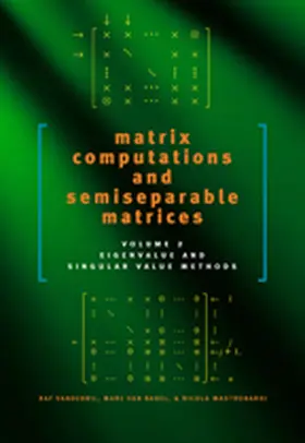 Vandebril / Van Barel / Mastronardi | Matrix Computations and Semiseparable Matrices | Buch | 978-0-8018-9052-9 | www.sack.de