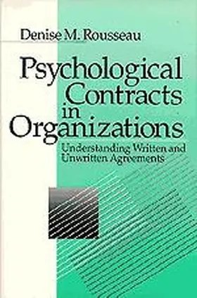 Rousseau |  Psychological Contracts in Organizations | Buch |  Sack Fachmedien