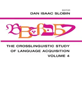 Slobin | The Crosslinguistic Study of Language Acquisition | Buch | 978-0-8058-0106-4 | www.sack.de