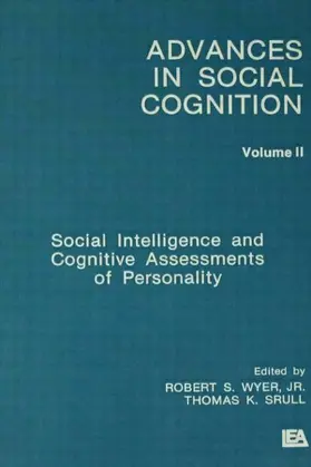 Wyer, Jr. / Srull |  Social Intelligence and Cognitive Assessments of Personality | Buch |  Sack Fachmedien