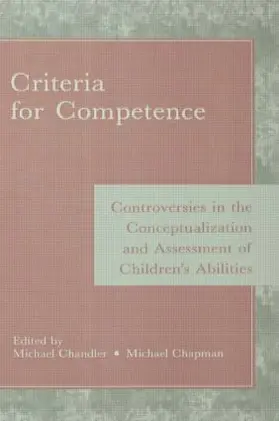Chandler / Chapman |  Criteria for Competence | Buch |  Sack Fachmedien