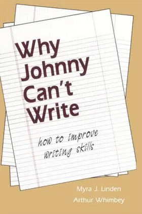 Linden / Whimbey |  Why Johnny Can't Write | Buch |  Sack Fachmedien
