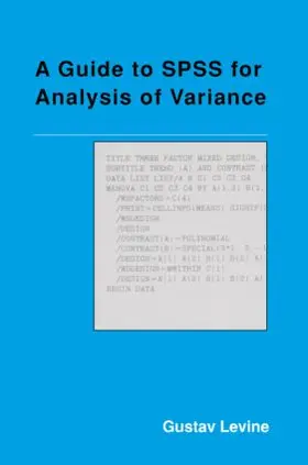 Levine |  A Guide to SPSS for Analysis of Variance | Buch |  Sack Fachmedien