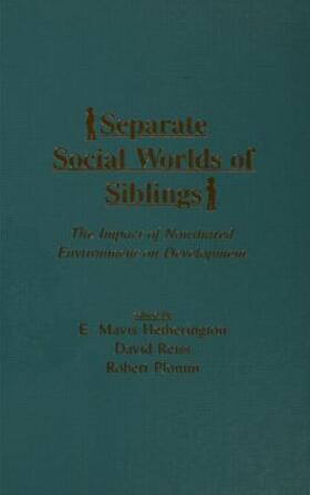 Hetherington / Reiss / Plomin | Separate Social Worlds of Siblings | Buch | 978-0-8058-1311-1 | sack.de