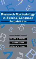 Tarone / Gass / Cohen |  Research Methodology in Second-Language Acquisition | Buch |  Sack Fachmedien
