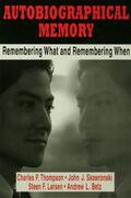 Thompson / Skowronski / Larsen |  Autobiographical Memory | Buch |  Sack Fachmedien