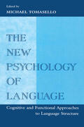 Tomasello |  The New Psychology of Language | Buch |  Sack Fachmedien