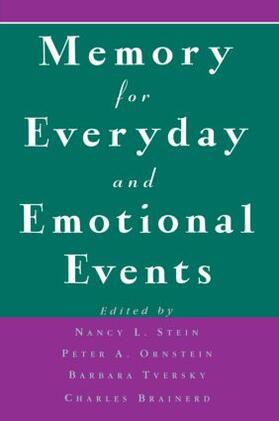 Stein / Ornstein / Tversky | Memory for Everyday and Emotional Events | Buch | 978-0-8058-2609-8 | sack.de