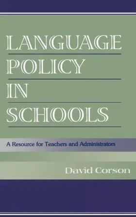 Corson | Language Policy in Schools | Buch | 978-0-8058-3005-7 | www.sack.de
