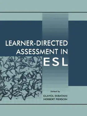 Ekbatani / Pierson |  Learner-directed Assessment in Esl | Buch |  Sack Fachmedien