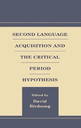 Birdsong |  Second Language Acquisition Research | Buch |  Sack Fachmedien
