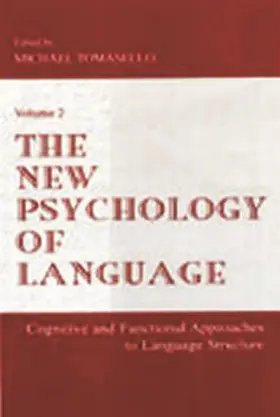 Tomasello |  The New Psychology of Language | Buch |  Sack Fachmedien