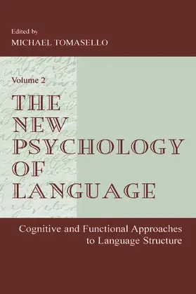Tomasello | The New Psychology of Language | Buch | 978-0-8058-3429-1 | www.sack.de