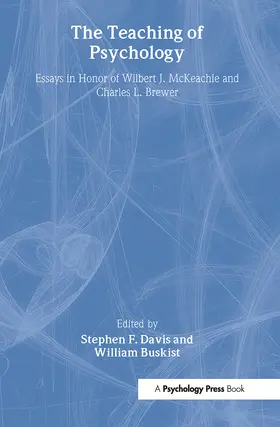 Davis / Buskist |  The Teaching of Psychology | Buch |  Sack Fachmedien