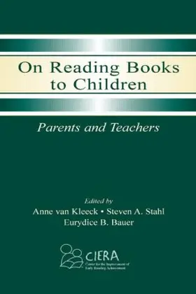 van Kleeck / Stahl / Bauer |  On Reading Books to Children | Buch |  Sack Fachmedien