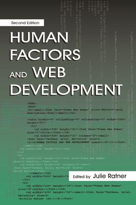Ratner |  Human Factors and Web Development | Buch |  Sack Fachmedien