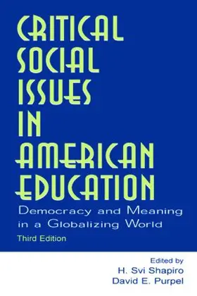 Shapiro |  Critical Social Issues in American Education | Buch |  Sack Fachmedien
