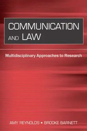 Reynolds / Barnett |  Communication and Law | Buch |  Sack Fachmedien