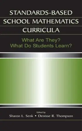Senk / Thompson |  Standards-based School Mathematics Curricula | Buch |  Sack Fachmedien
