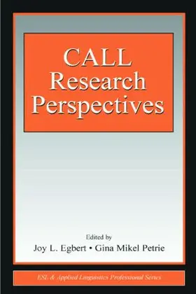 Egbert / Petrie |  CALL Research Perspectives | Buch |  Sack Fachmedien