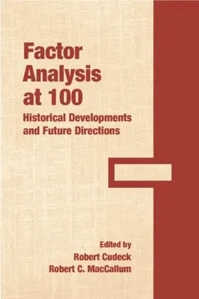 Cudeck / MacCallum | Factor Analysis at 100 | Buch | 978-0-8058-5347-6 | www.sack.de